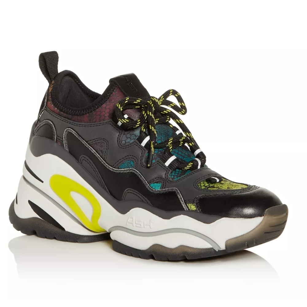 ASH Bird Low-Top Hidden Wedge Sneakers